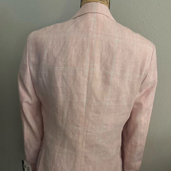MEN’S NWT 🩷Tommy Hilfiger Pink Sport Coat with Notch Lapel! - Picture 4 of 14